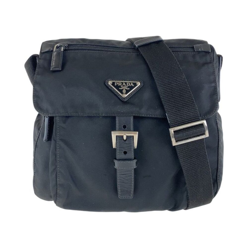 Prada Tessuto Triangle Logo Shoulder Bag